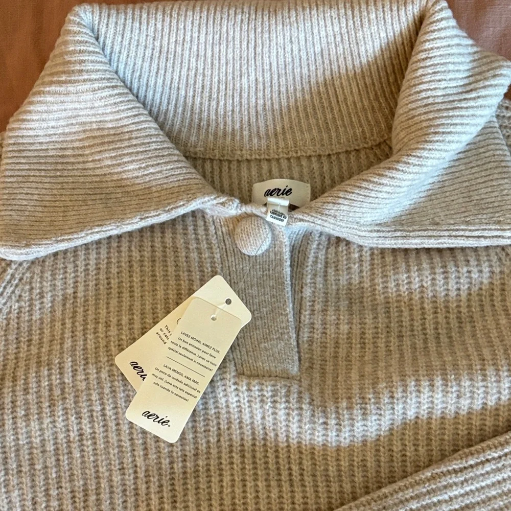 Aerie Women's Ribbed Sweater - Picture 2 of 4